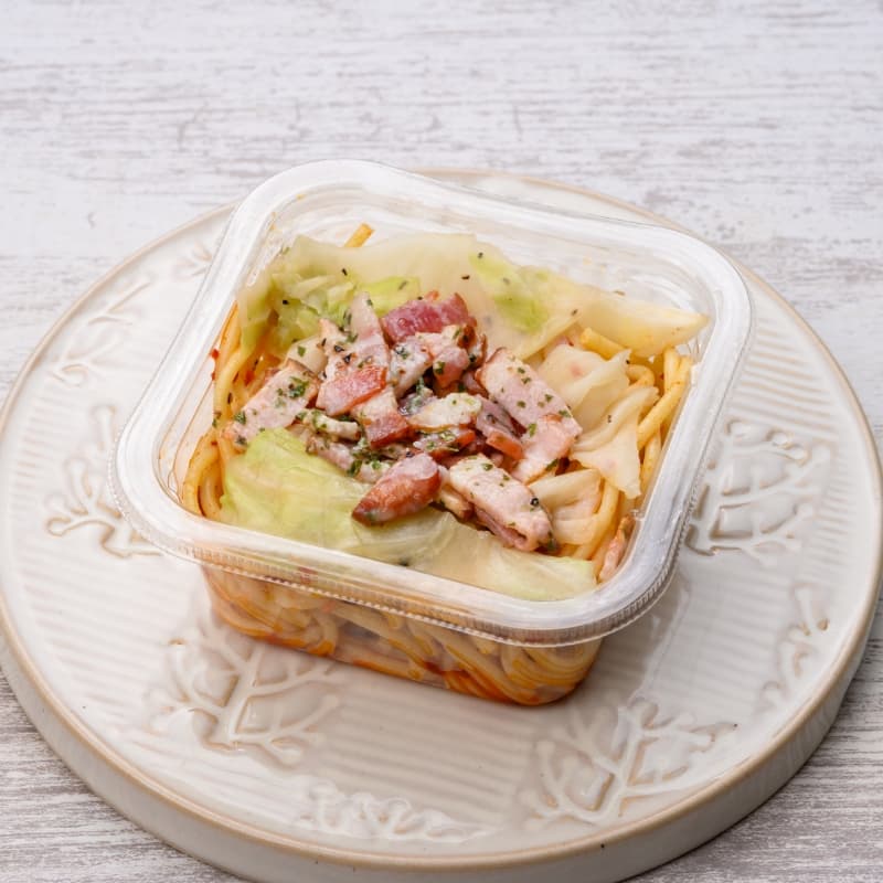 ベーコンとキャベツの旨辛レッドペペロンチーノ