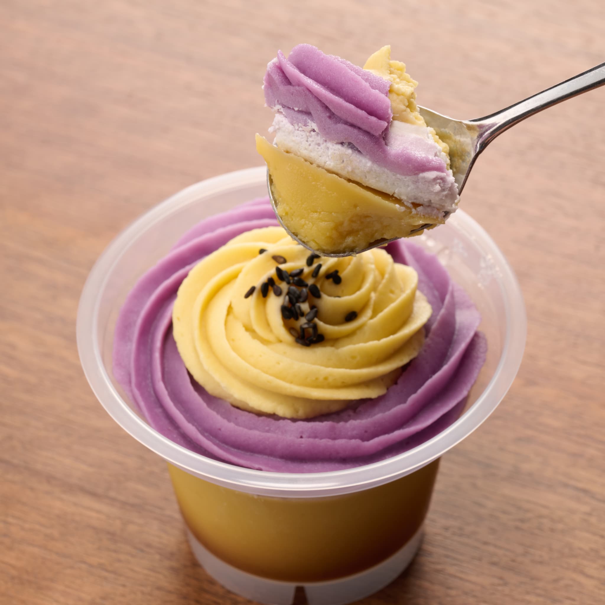 2種のお芋のモンブランプリン-3